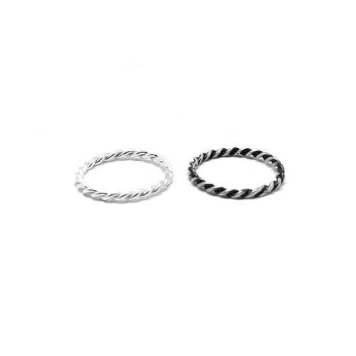 [마나르 주얼리] Twist Ring (Thin Type) (반지)