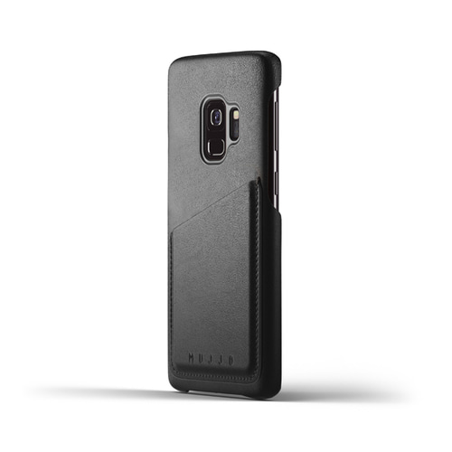 [무쪼] Full Leather Wallet Case for Galaxy S9 - Black