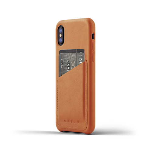 [무쪼] Full Leather Wallet Case for iPhone X - Tan