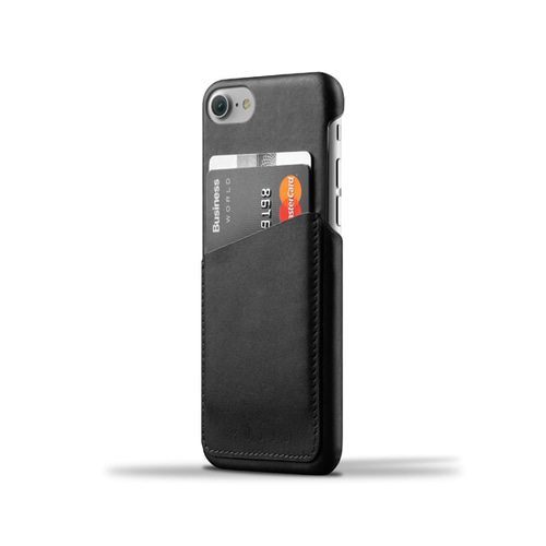 [무쪼] Leather Wallet Case for iPhone 8 / 7 - Black