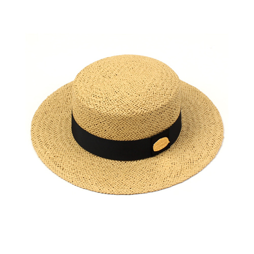 [유니버셜케미스트리] Beige Flat Panama Hat