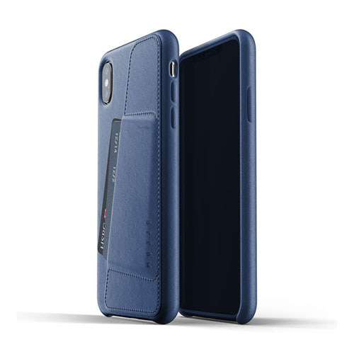 [무쪼] Full Leather Wallet Case for iPhone Xs Max - Blue