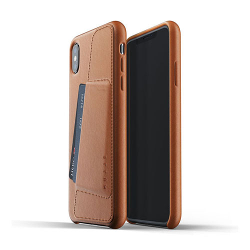 [무쪼] Full Leather Wallet Case for iPhone Xs Max - Tan
