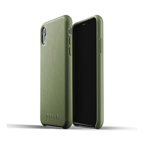 [무쪼] Full Leather Case for iPhone Xr - Olive