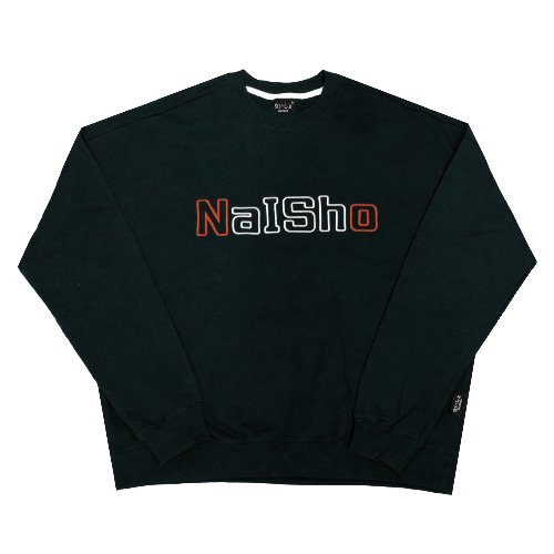 NAISHO  BIG-LOGO  embroider black Mantoman