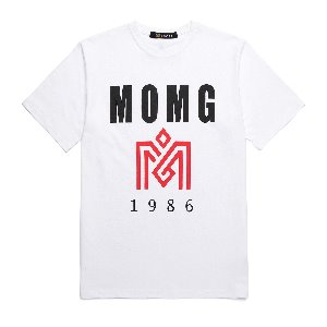 M.O.M.G BASIC BIG LOGO T / WHITE