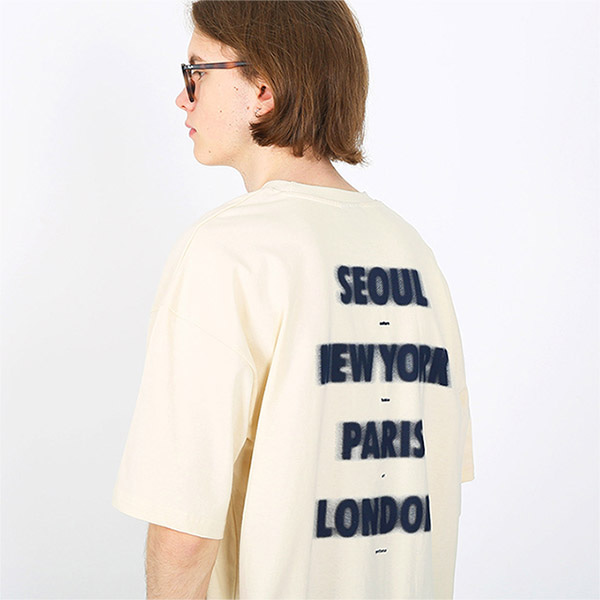[텐블레이드] 스모그 시티 티셔츠-아이보리
