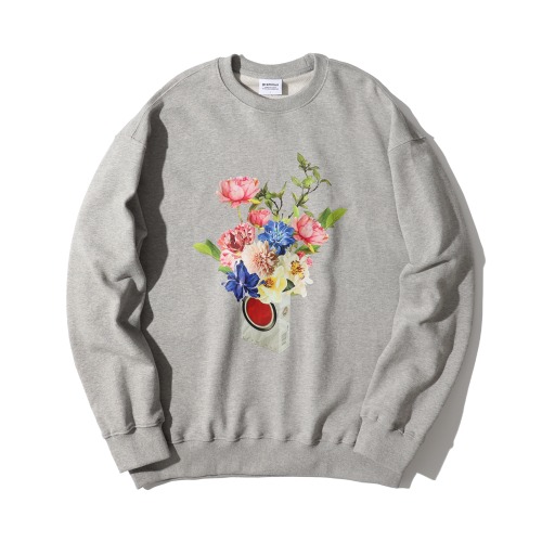 [그래미누스] C. flower sweatshirt / Gray