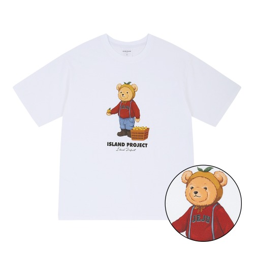 [아일랜드프로젝트] Mandarine Bear T-Shirt (ver.22) - White