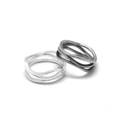 [마나르 주얼리] 3-Flow Ring(Homme Type) (반지)