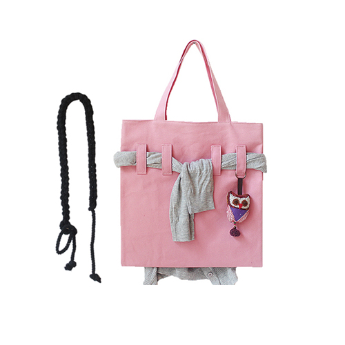[비비룩] control canvas cross bag (pink)
