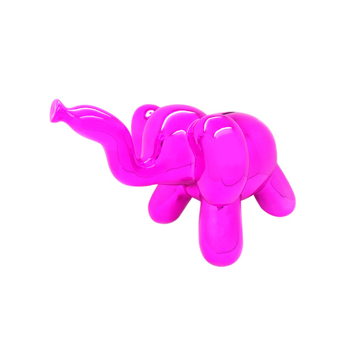 코끼리 풍선 핑크-저금통