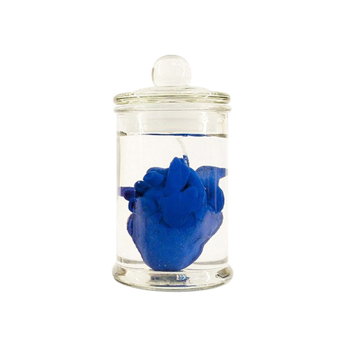 [EYECANDLE] Heart in jar candle blue-캔들
