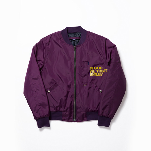 SAINTLESS MA-1 jacket purple