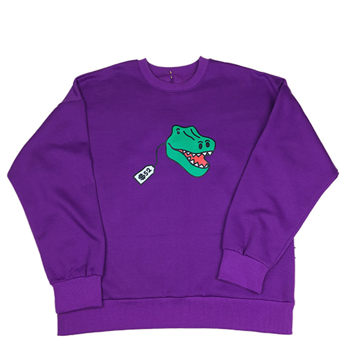[MINU][기모]Dino Toy sweatshirts[Violet]