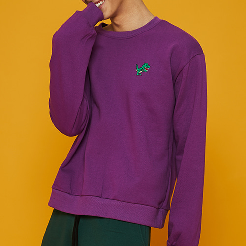 [MINU] Dino sweatshirts[Violet]