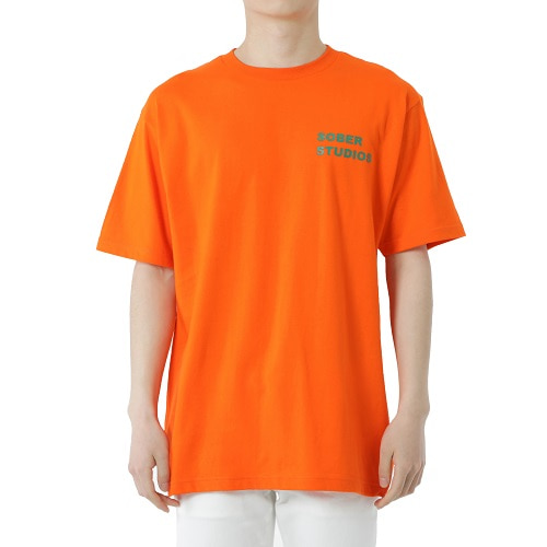 [소버스튜디오] O.C Square T-shirts Orange