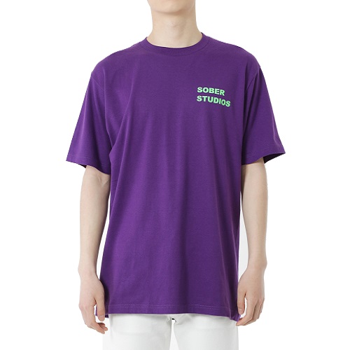 [소버스튜디오] O.C Square T-shirts Purple