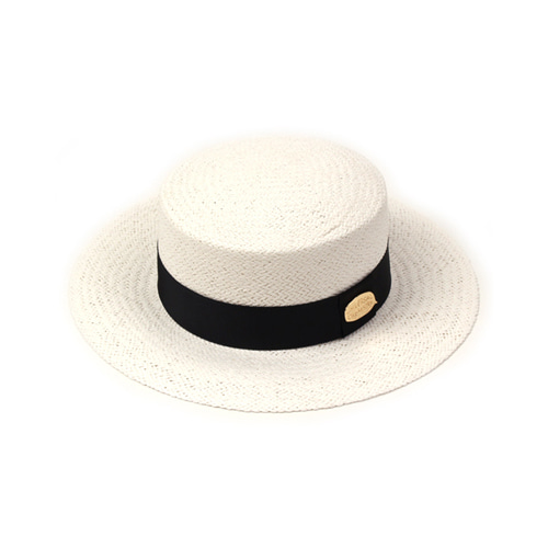 [유니버셜케미스트리] White Flat Panama Hat