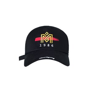 M.O.M.G BRUSH LOGO BALL CAP / BLACK