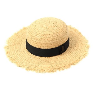 [유니버셜케미스트리] BKMT Round Natural Raffia Hat