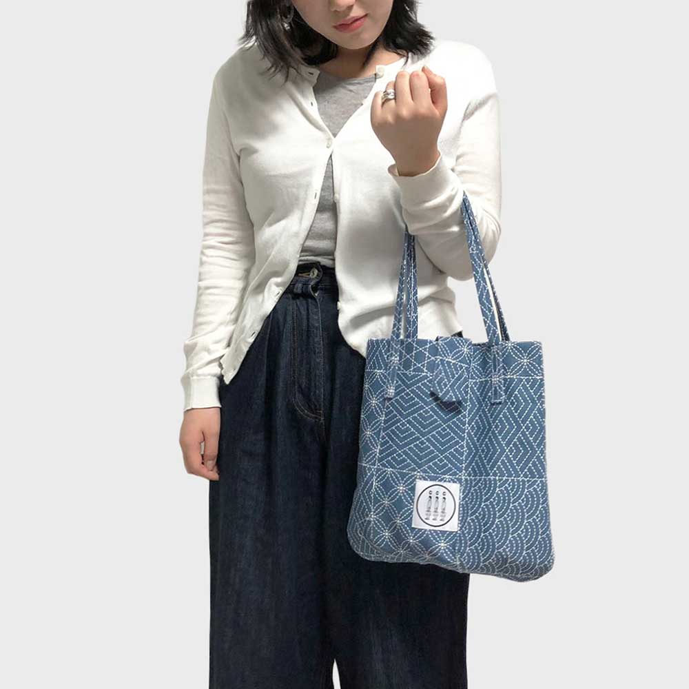 [씨씨씨프로젝트] 패턴 토트 가방 [블루]