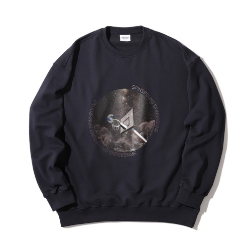 [그래미누스] SPIN EARTH sweatshirt / Navy