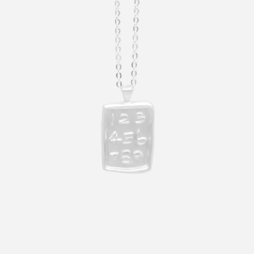 [종종] number board necklace (목걸이)