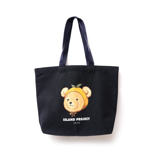 [아일랜드프로젝트] Mandarin Bear Tote Bag - Navy