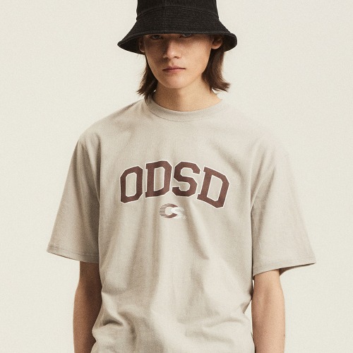 오드스튜디오 ODSD 바시티 스포츠 티셔츠 - 샌드그레이