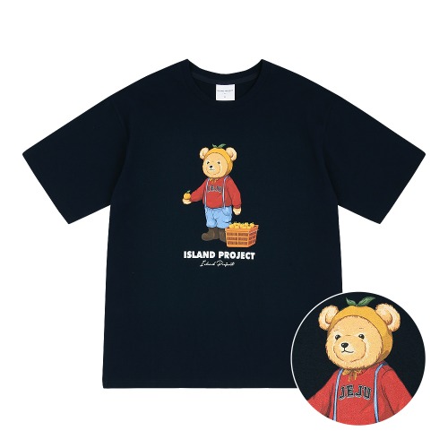 [아일랜드프로젝트] Mandarine Bear T-Shirt (ver.22) - Navy