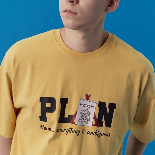 그래미누스 플랜 반팔 티셔츠/ 옐로우